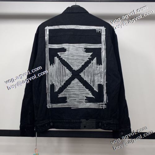 ポケット付 オフホワイトスーパーコピー 高級感漂わせる 2022新作 Off-White オフホワイト デニムジャケット 早くも完売している