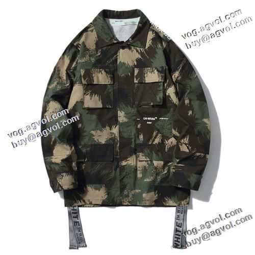 シックスタイルに活躍 オフホワイトコピーブランド 高級感漂わせる 2022新作 Off-White オフホワイト ジャケット 洗練コート