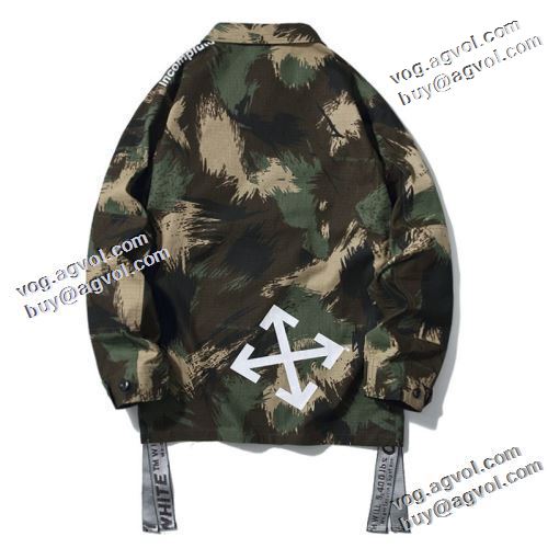 シックスタイルに活躍 オフホワイトコピーブランド 高級感漂わせる 2022新作 Off-White オフホワイト ジャケット 洗練コート