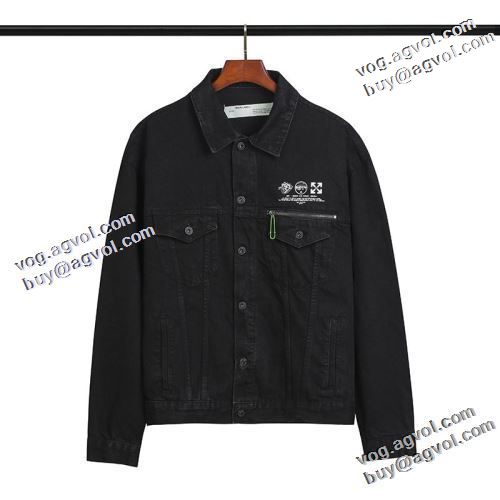 海外限定ライン 2022新作 Off-White オフホワイト デニムジャケット オフホワイトブランド コピー 上質 飽きのこないデザイン