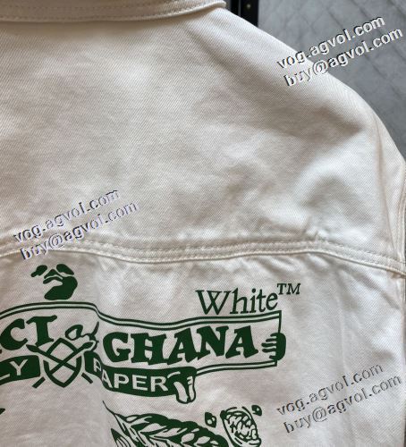 おしゃれな装い 洗練コート 2022新作 オフホワイトスーパーコピー 上品に着こなせ Off-White オフホワイト デニムジャケット 