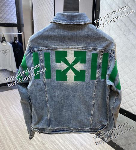 争奪戦必至 2022新作 Off-White オフホワイト 花プリントデザインジャケット デニムジャケット オフホワイトコピー ブランド 楽に着用出来る