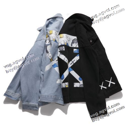 堪能できるコート オフホワイトブランド 偽物 通販 2022新作 Off-White オフホワイト デニムジャケット 今一番HOTな新品 大花プリント 2色可選