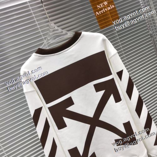 2022新作 Off-White オフホワイト プルオーバーパーカー ジップパーカー オフホワイトスーパーコピー シックスタイルに活躍 おしゃれさ抜群パーカ