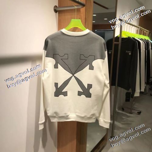 3色可選 オフホワイトブランドスーパーコピー 芸能人に愛用者続出 2022新作 Off-White オフホワイト プルオーバーパーカー 存在感のある おしゃれな装い