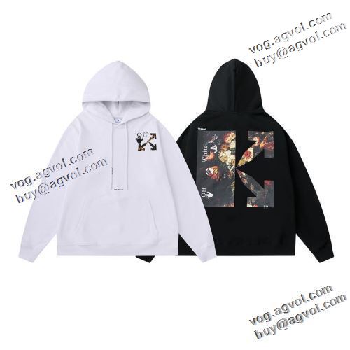 2022新作 オフホワイトコピー ロゴパーカー Off-White オフホワイト パーカー 完成度の高い逸品 2色可選 程よい厚み
