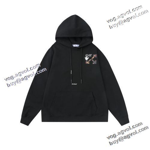 2022新作 オフホワイトコピー ロゴパーカー Off-White オフホワイト パーカー 完成度の高い逸品 2色可選 程よい厚み