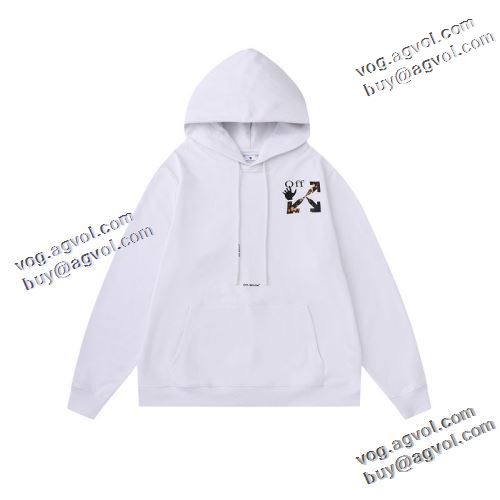 2022新作 オフホワイトコピー ロゴパーカー Off-White オフホワイト パーカー 完成度の高い逸品 2色可選 程よい厚み