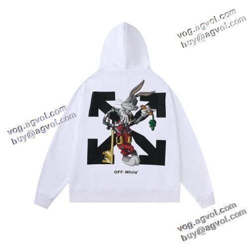 優美なお出かけスタイル オフホワイトブランド 偽物 通販 2022新作 Off-White オフホワイト パーカー 風合いの出る 飽きのこないデザイン 2色可選