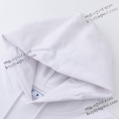 優美なお出かけスタイル オフホワイトブランド 偽物 通販 2022新作 Off-White オフホワイト パーカー 風合いの出る 飽きのこないデザイン 2色可選