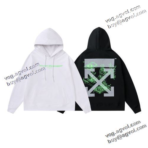 オフホワイト偽物ブランド オリジナルプリント 2022新作 Off-White オフホワイト パーカー 秋のお出かけに最適 2色可選 おしゃれな装い