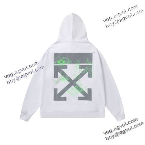 オフホワイト偽物ブランド オリジナルプリント 2022新作 Off-White オフホワイト パーカー 秋のお出かけに最適 2色可選 おしゃれな装い