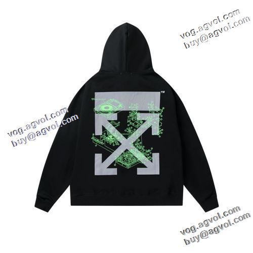 オフホワイト偽物ブランド オリジナルプリント 2022新作 Off-White オフホワイト パーカー 秋のお出かけに最適 2色可選 おしゃれな装い