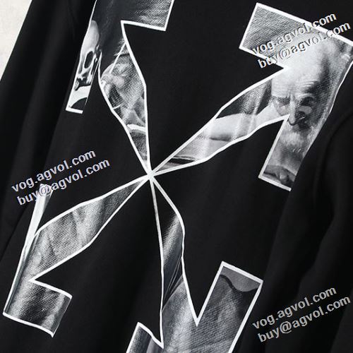 おしゃれさ抜群パーカ 2022新作 オフホワイトコピー ブランド 芸能人に愛用者続出 Off-White オフホワイト プルオーバーパーカー 楽に着用出来る