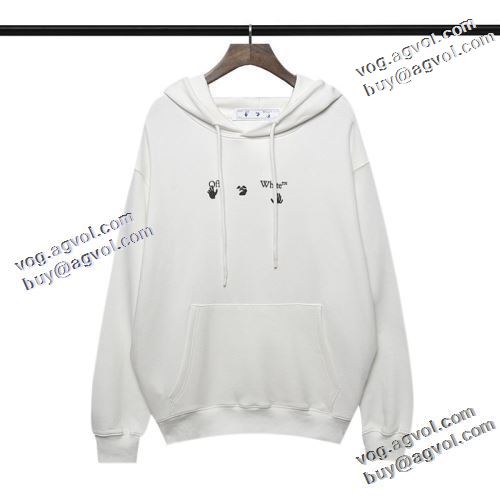 オフホワイトスーパーコピー 豊富なサイズ プリントパーカ 2022新作 Off-White オフホワイト パーカー プリントパーカ 2色可選
