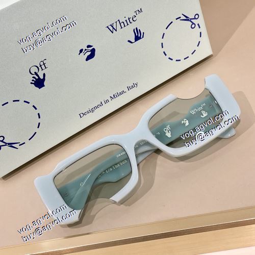 人気商品登場 2021 眼鏡/メガネ ヒンジ構造 細い梁 有色镜片 Off-White オフホワイトブランド 偽物 通販