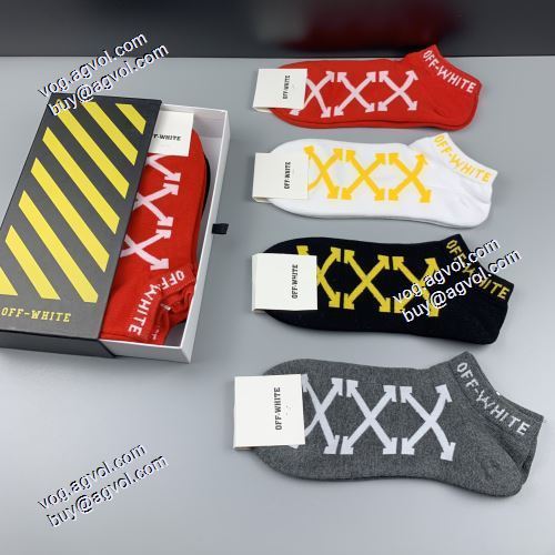 2021 コスパ最高のプライス 人気ブランド Off-Whiteスーパーコピー オフホワイト靴下 純綿の品質