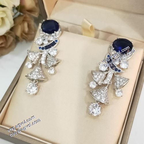2021春夏 ブルガリ BVLGARI 韓国の人気 イヤリング BVLGARIコピー ブランド 彩色ドリル