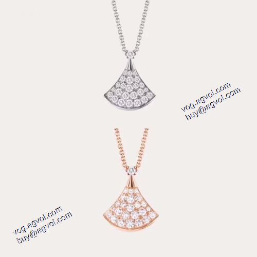 2021春夏 ペンダントトップ ブルガリ BVLGARI 925純銀18 kプラチナダイヤモンド ネックレス 争奪戦必至 2色可選 ブルガリブランド 偽物 通販