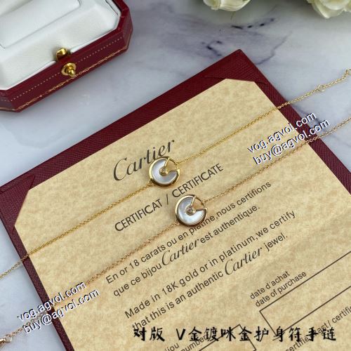 カルティエ CARTIER 2021春夏 Amulette de Cartier ブレスレット 3色可選 カルティエスーパーコピー 激安 セレブ愛用の超人気商品