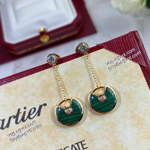 主役になる存在感 カルティエ CARTIER 2021春夏 Amulette de Cartier カルティエ偽物ブランド ロングピアス 3色可選