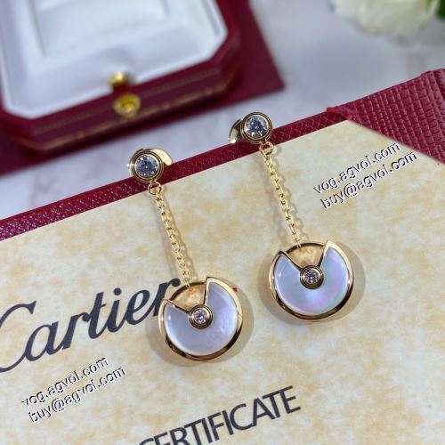 主役になる存在感 カルティエ CARTIER 2021春夏 Amulette de Cartier カルティエ偽物ブランド ロングピアス 3色可選
