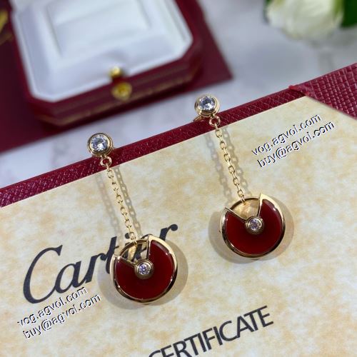 主役になる存在感 カルティエ CARTIER 2021春夏 Amulette de Cartier カルティエ偽物ブランド ロングピアス 3色可選