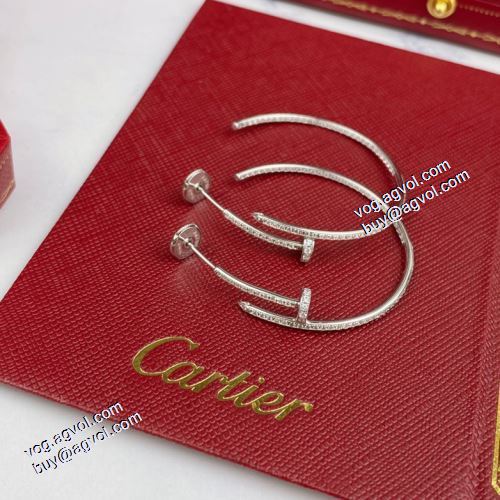 強い魅力を感じる一枚 カルティエ CARTIER 2021春夏 ノンホールピアス CARTIERコピー 3色可選