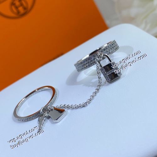 セレブ愛用の超人気商品 エルメスコピー HERMES 2021春夏 リング/指輪 2色可選 