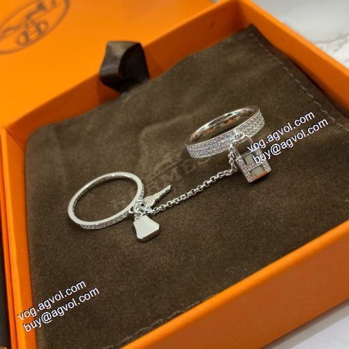 セレブ愛用の超人気商品 エルメスコピー HERMES 2021春夏 リング/指輪 2色可選 