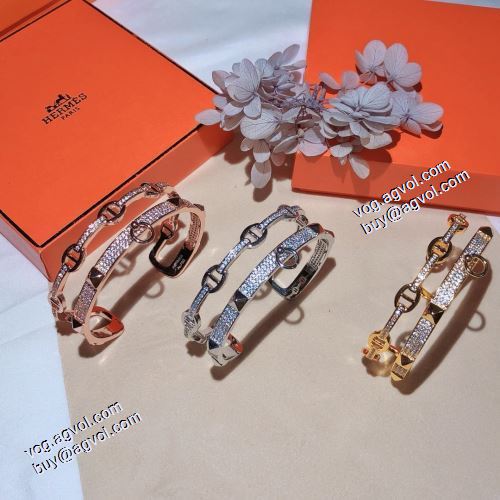 機能性も備えたアイテム 2021春夏 バングル 3色可選 エルメス HERMES 偽物ブランド 数に限りがある 