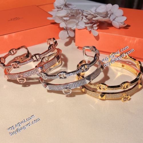 機能性も備えたアイテム 2021春夏 バングル 3色可選 エルメス HERMES 偽物ブランド 数に限りがある 