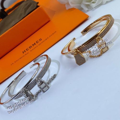 高級感漂わせる バングル エルメス HERMES 2021春夏 2色可選 HERMESスーパーコピー 