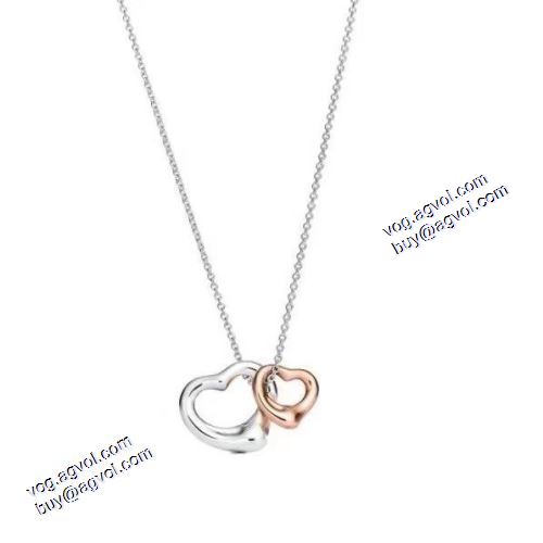 ティファニー Tiffany&Co ★安心★追跡付 2021春夏 ネックレス TIFFANY&COブランド 偽物 通販 ダブルハートのおしゃれなハートのネックレス 