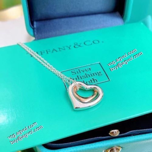 ティファニー Tiffany&Co ★安心★追跡付 2021春夏 ネックレス TIFFANY&COブランド 偽物 通販 ダブルハートのおしゃれなハートのネックレス