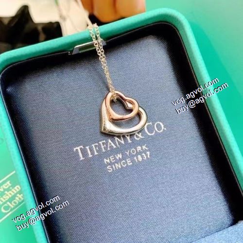 ティファニー Tiffany&Co ★安心★追跡付 2021春夏 ネックレス TIFFANY&COブランド 偽物 通販 ダブルハートのおしゃれなハートのネックレス
