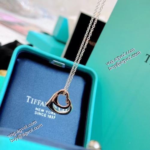 ティファニー Tiffany&Co ★安心★追跡付 2021春夏 ネックレス TIFFANY&COブランド 偽物 通販 ダブルハートのおしゃれなハートのネックレス