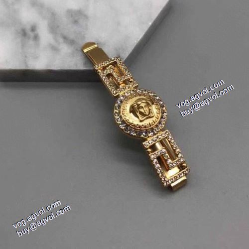 ヴェルサーチVERSACE 春夏に最も需要のある 2021春夏 ブランド サイドバンスクリップ 髪飾り ヴェルサーチコピー ブランド 