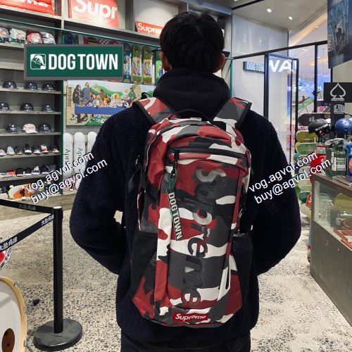 シュプリーム Supreme 人気ブランド 21SS Backpack ナイロン防水 リュック シュプリームブランド コピー 迷彩 4色可選 サイクリング 通勤 通学 バッグ