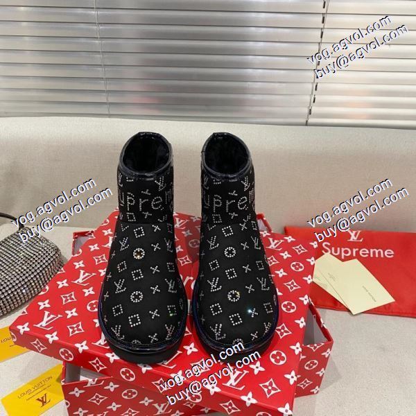 シュプリーム Supreme 2020秋冬 極上の着心地 Supreme LV UGG三者連名 ブーツレディース シュプリームスーパーコピー 冬用防寒 3色可選