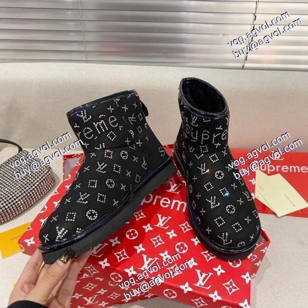 シュプリーム Supreme 2020秋冬 極上の着心地 Supreme LV UGG三者連名 ブーツレディース シュプリームスーパーコピー 冬用防寒 3色可選