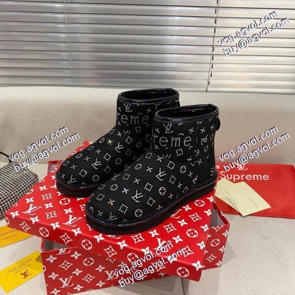 シュプリーム Supreme 2020秋冬 極上の着心地 Supreme LV UGG三者連名 ブーツレディース シュプリームスーパーコピー 冬用防寒 3色可選