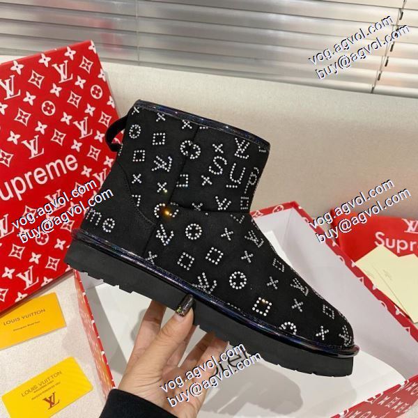 シュプリーム Supreme 2020秋冬 極上の着心地 Supreme LV UGG三者連名 ブーツレディース シュプリームスーパーコピー 冬用防寒 3色可選