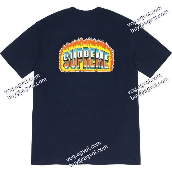 人気が爆発 シュプリーム Supreme 20FW Chromeフレイムアートフォントプリントの半袖Tシャツ シュプリームスーパーコピー 激安 6色可選