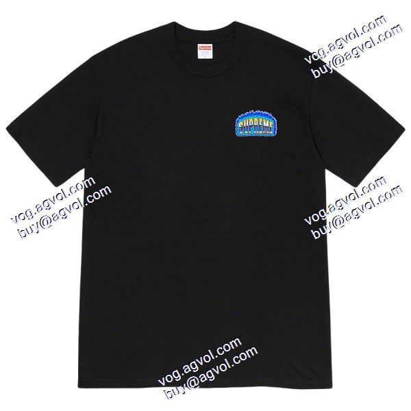人気が爆発 シュプリーム Supreme 20FW Chromeフレイムアートフォントプリントの半袖Tシャツ シュプリームスーパーコピー 激安 6色可選