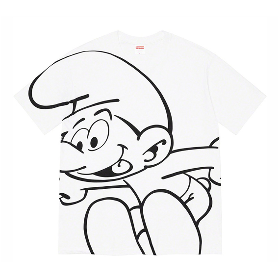 シュプリーム Supreme 20FW Smurfs Tee 贈り物にも◎ SUPREMEコピー半袖Tシャツ