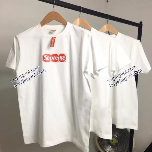 人気激売れ supreme LV Box Logo tee SUPREMEブランド コピー 高品質 シュプリーム SUPREME 2021春夏 半袖Tシャツ 2色可選 