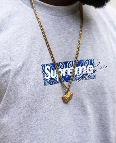 シュプリーム SUPREME ★安心★追跡付 2021春夏 Supreme Bandana Box Logo Tee カシューナッツlogo半袖Tシャツ シュプリームコピー 多色選択可
