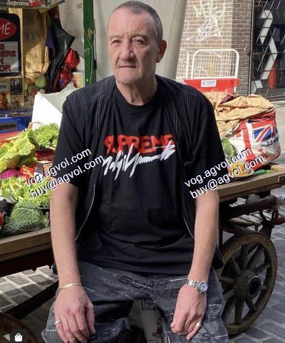 2021春夏 お買得 Supreme X Yohji Yamamoto LOGO TEE 半袖Tシャツ シュプリーム偽物ブランド 2色可選