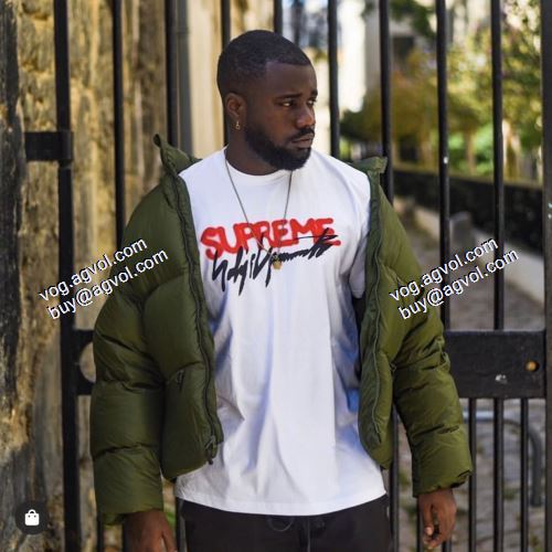2021春夏 お買得 Supreme X Yohji Yamamoto LOGO TEE 半袖Tシャツ シュプリーム偽物ブランド 2色可選